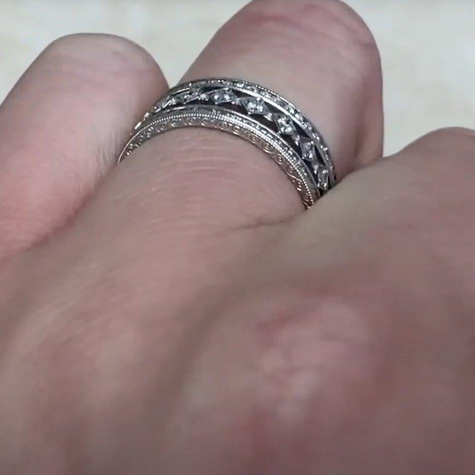 Anello con diamante taglio Brilliante (circa 1,5 carati), purezza VS1, platino In condizioni ottime in vendita a New York, NY
