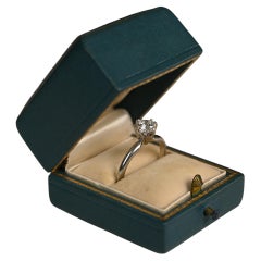 Verlobungsring mit Diamant im Rundschliff ( ca. 0,5 Karat), H Farbe, Platin
