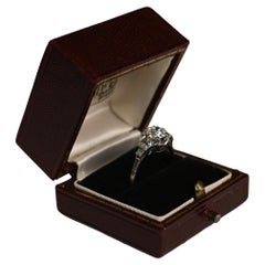 Antique Engagement Ring, Old European Diamond (Approx. 0.90-Carats), Platinum