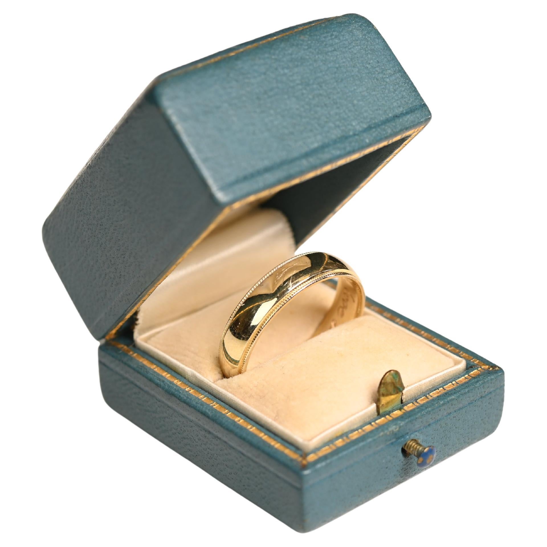 Plain Wedding Band, 14K Yellow Gold