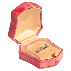 Tiffany & Co. Diamond (Approx. 0.20-Carat) and Sapphire Alternating Pattern Band