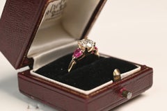 Vintage 1 Carat Old European Cut Diamond Ring. 14K Yellow Gold Engagement J VS1