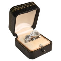 Mid Century 3.7ct Diamond Wedding band. Baguette cut Eternity Band Ring Platinum