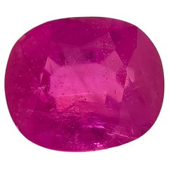 Certified 1.470ct No Heat Burmese Ruby, Oval/ Mixed Cut
