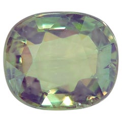 Certified 2.27 Carats Demantoid Garnet, No Treatment, Cushion/ Mixed