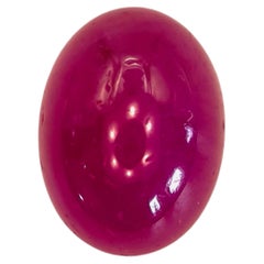 Certified 1.182ct Burmese Ruby, No Heat, Cabochon/ Oval