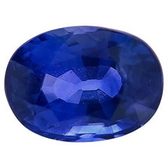 Zertifizierter Ceylon-Saphir in leuchtendem Blau, 2,263 Karat, oval/gemischt