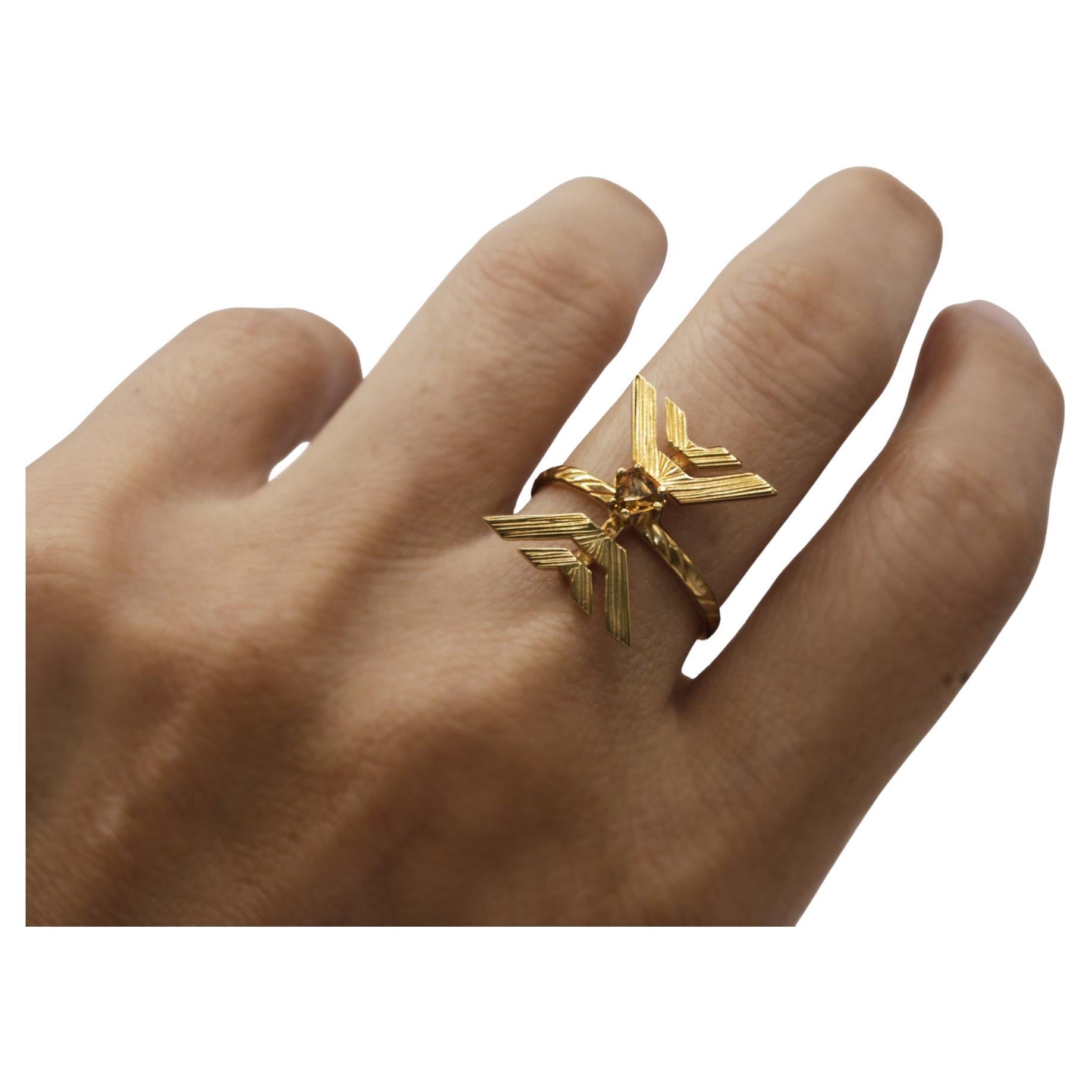 For Sale:  Libertad Ring in 14k Yellow Gold 3