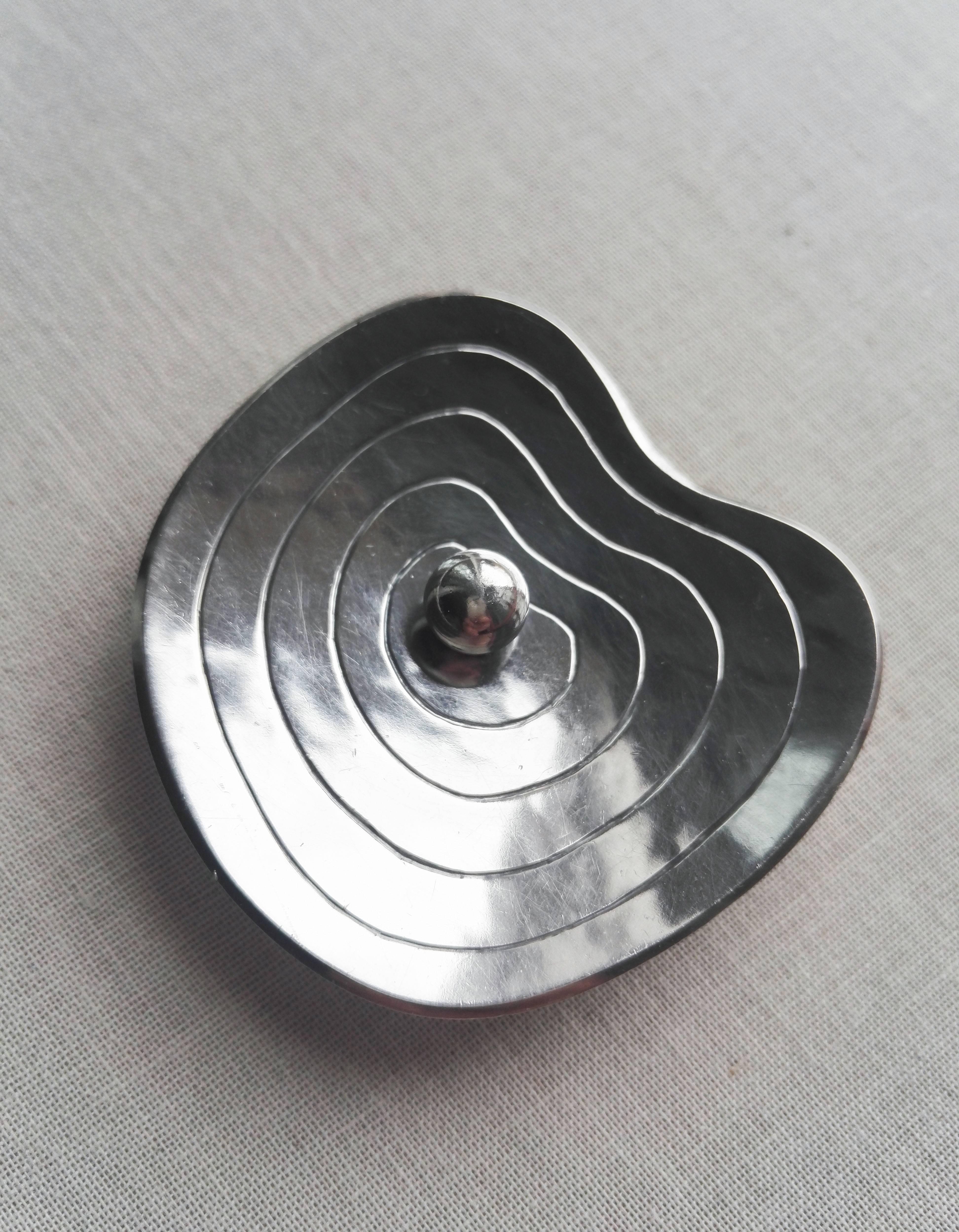 Women's or Men's Early Brooch by Sigurd Persson in Sterling Silver, 1942