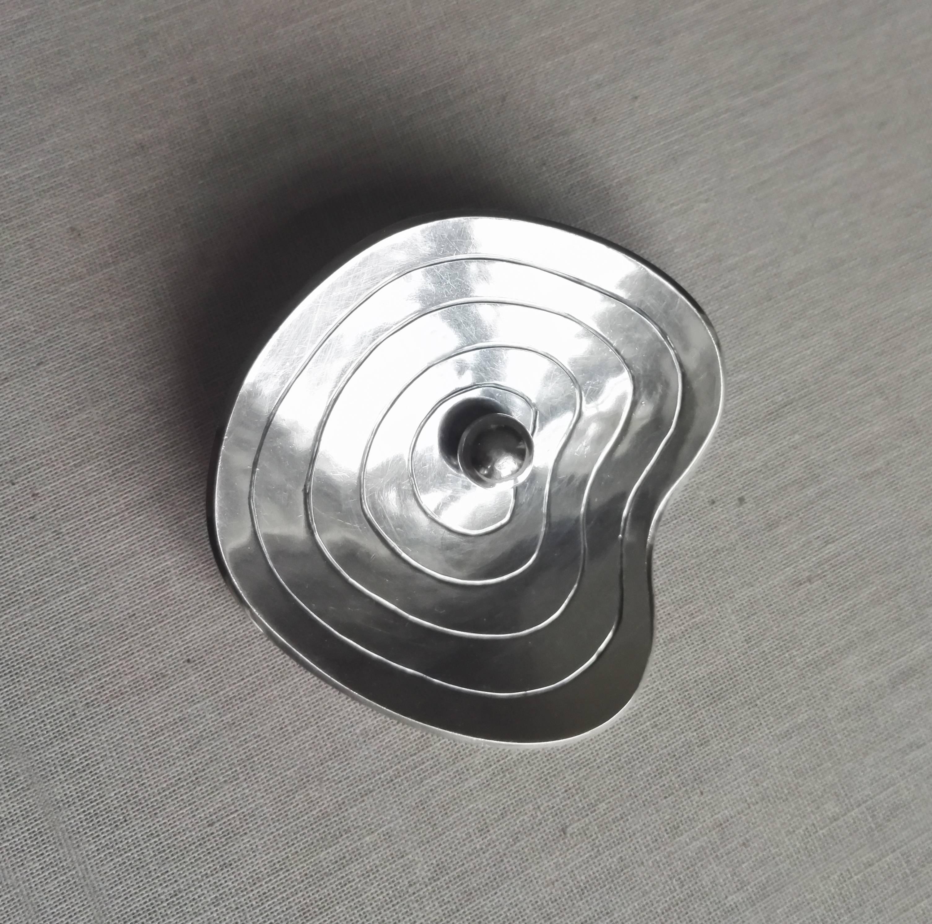 Modernist Early Brooch by Sigurd Persson in Sterling Silver, 1942