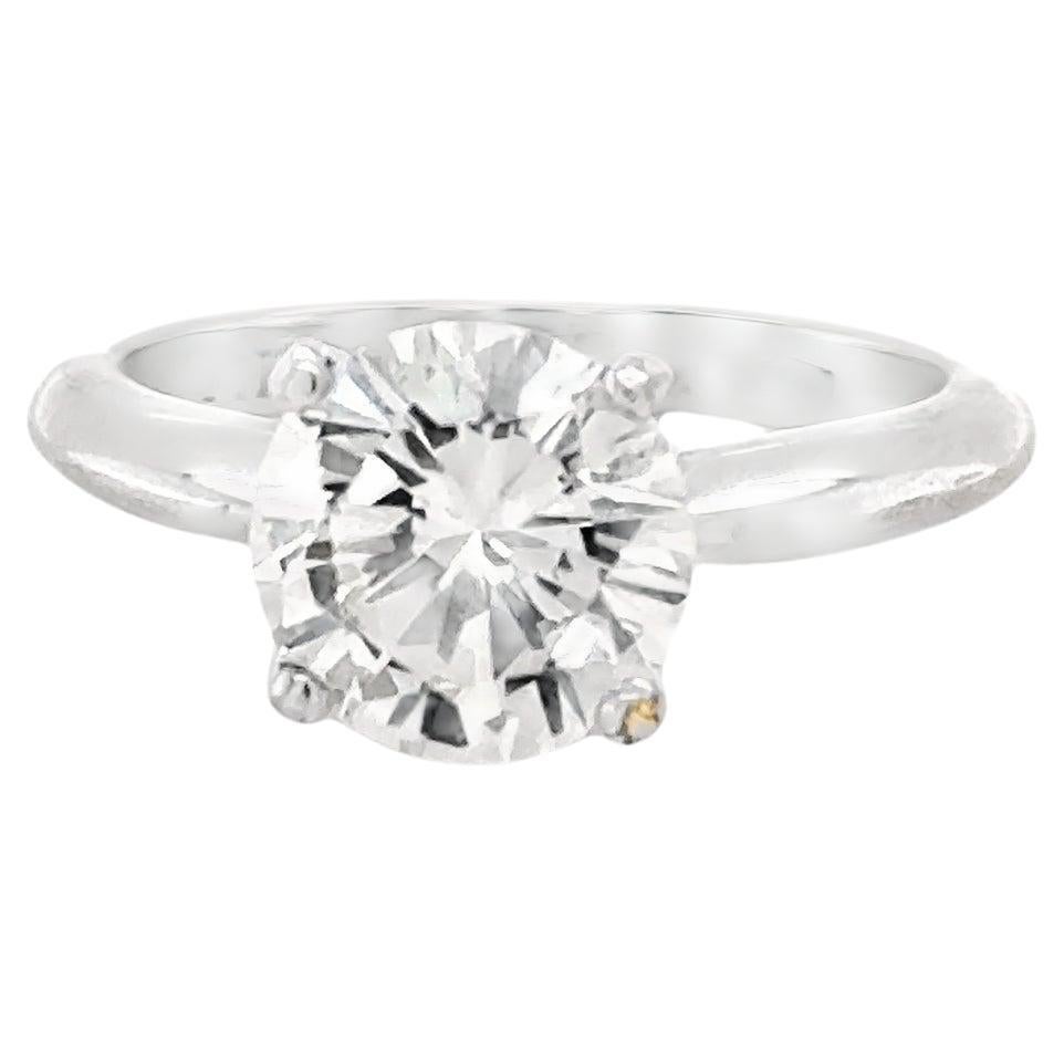 2.24 carat Round Cut Diamond Ring For Sale