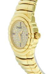 Piaget Lady's Yellow Gold Diamond Ruby Tanagra Quartz Wristwatch