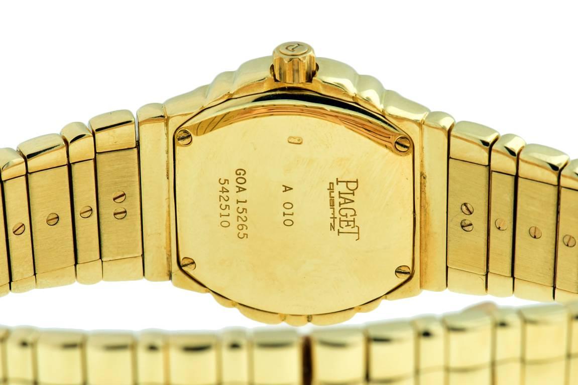 Piaget Lady's Yellow Gold Diamond Ruby Tanagra Quartz Wristwatch For Sale 1