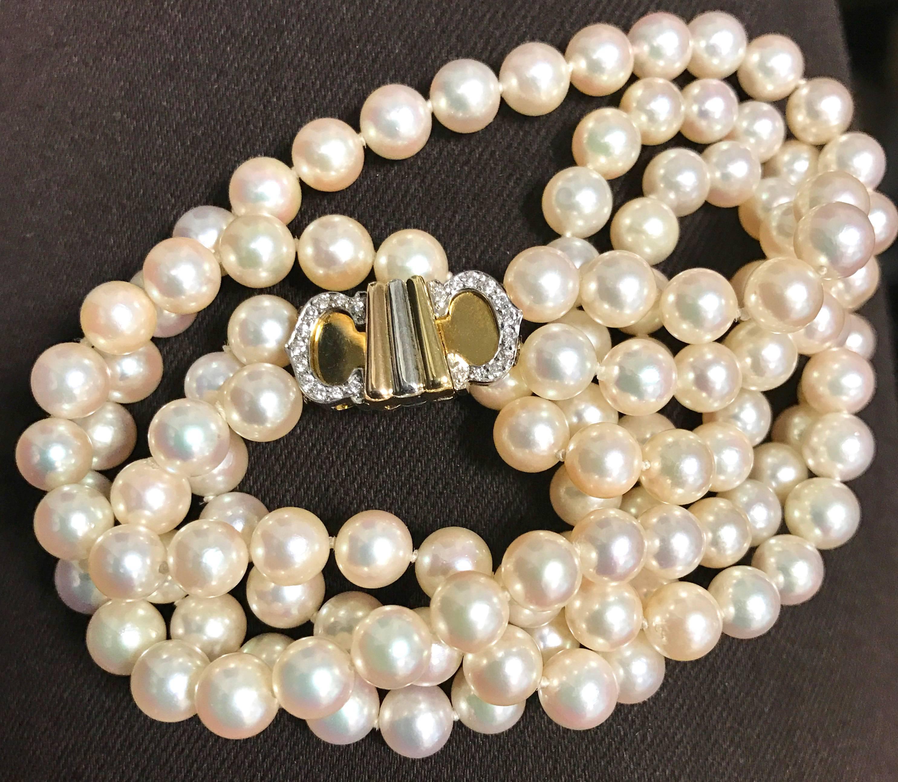 vintage cartier pearl necklace