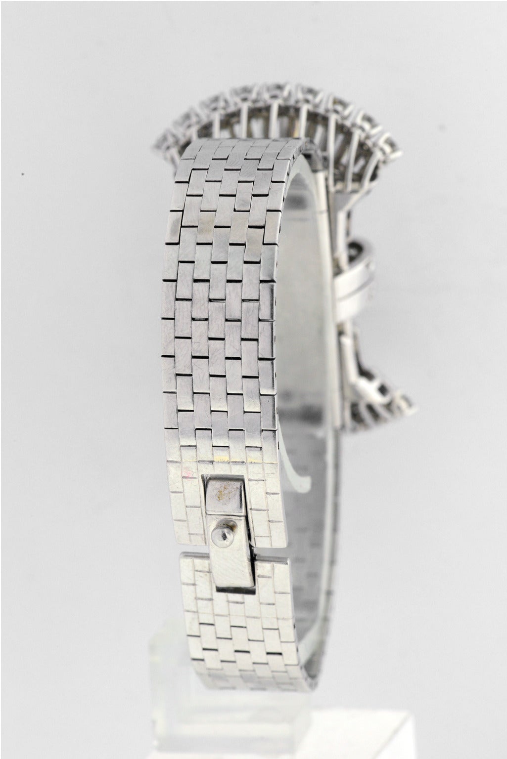 Women's Hamilton Perry Lady's Platinum Diamond Watch For Sale