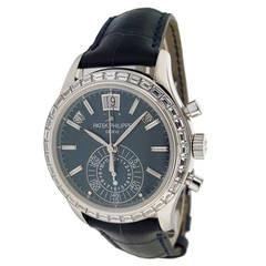 Patek Philippe Platinum Annual Calendar Chronograph Wristwatch Ref 5961P