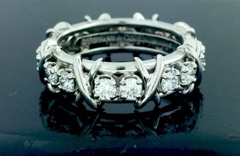 Jean Schlumberger for Tiffany and Co Diamond Ring in Platinum For Sale ...