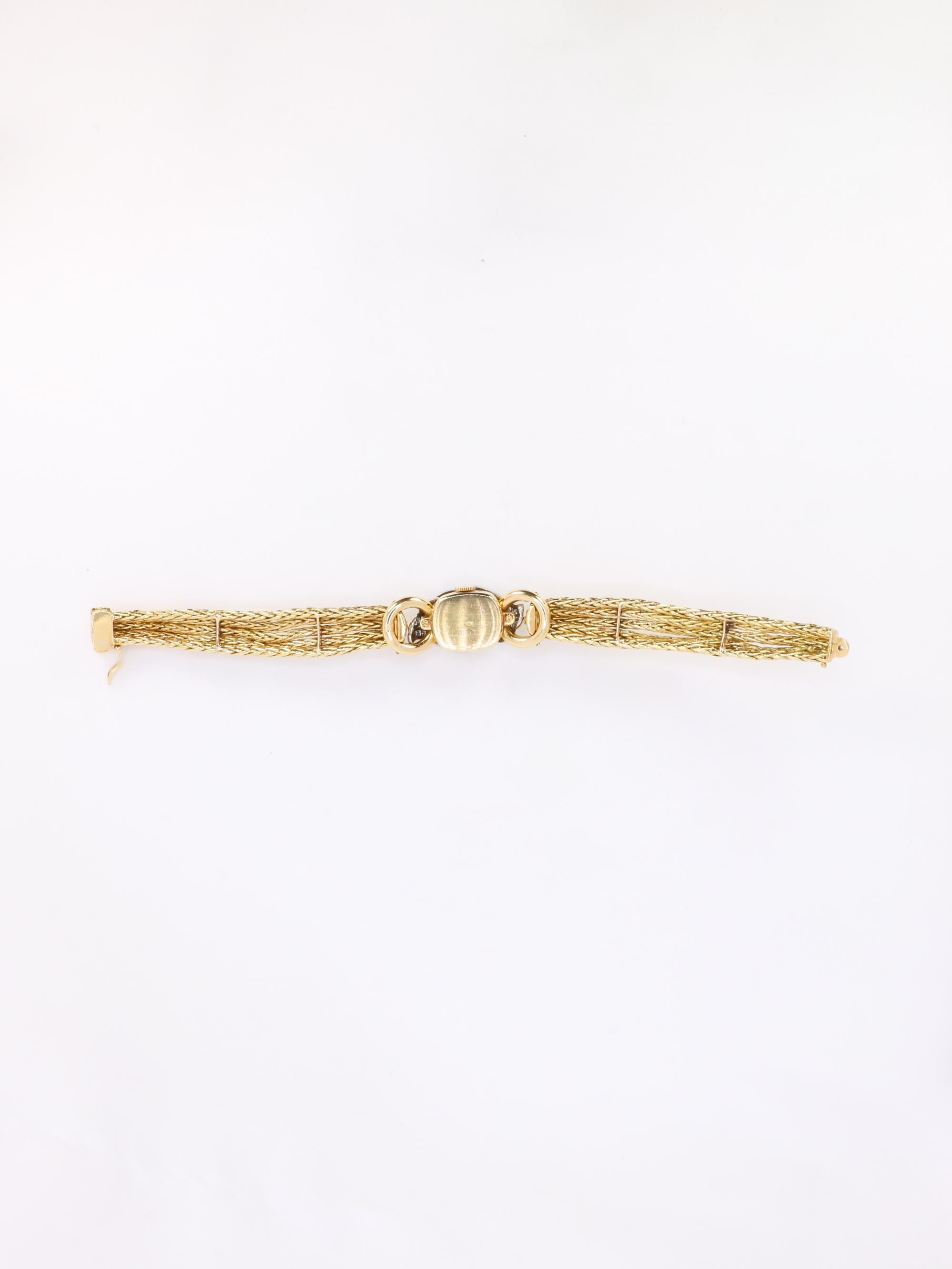 Montre secrète vintage en or jaune et diamants de Boucheron en vente 5