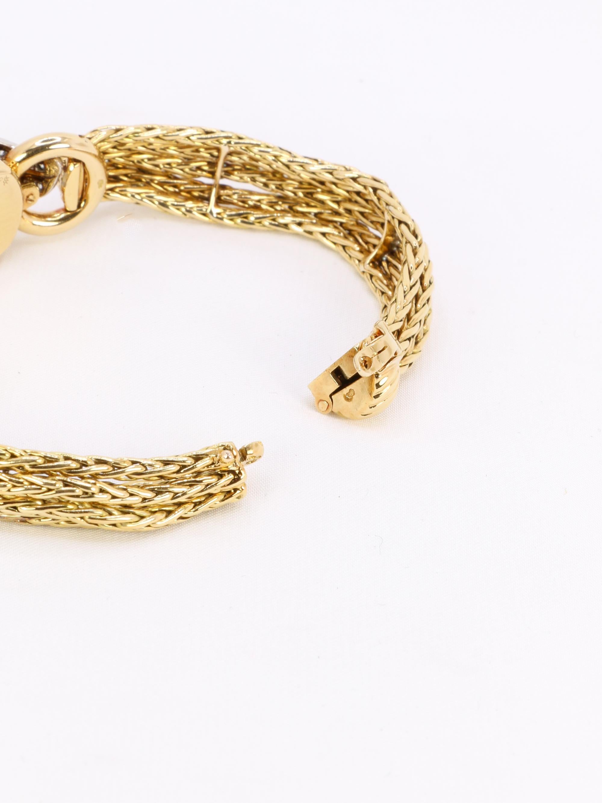 Montre secrète vintage en or jaune et diamants de Boucheron en vente 6