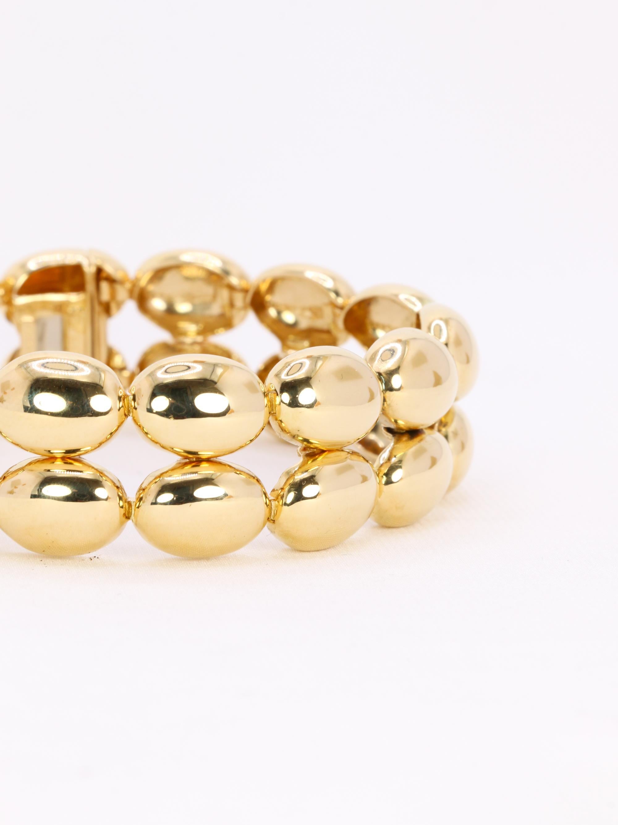 CHAUMET Bracelet Vintage Magellan double rangée en or jaune en vente 6