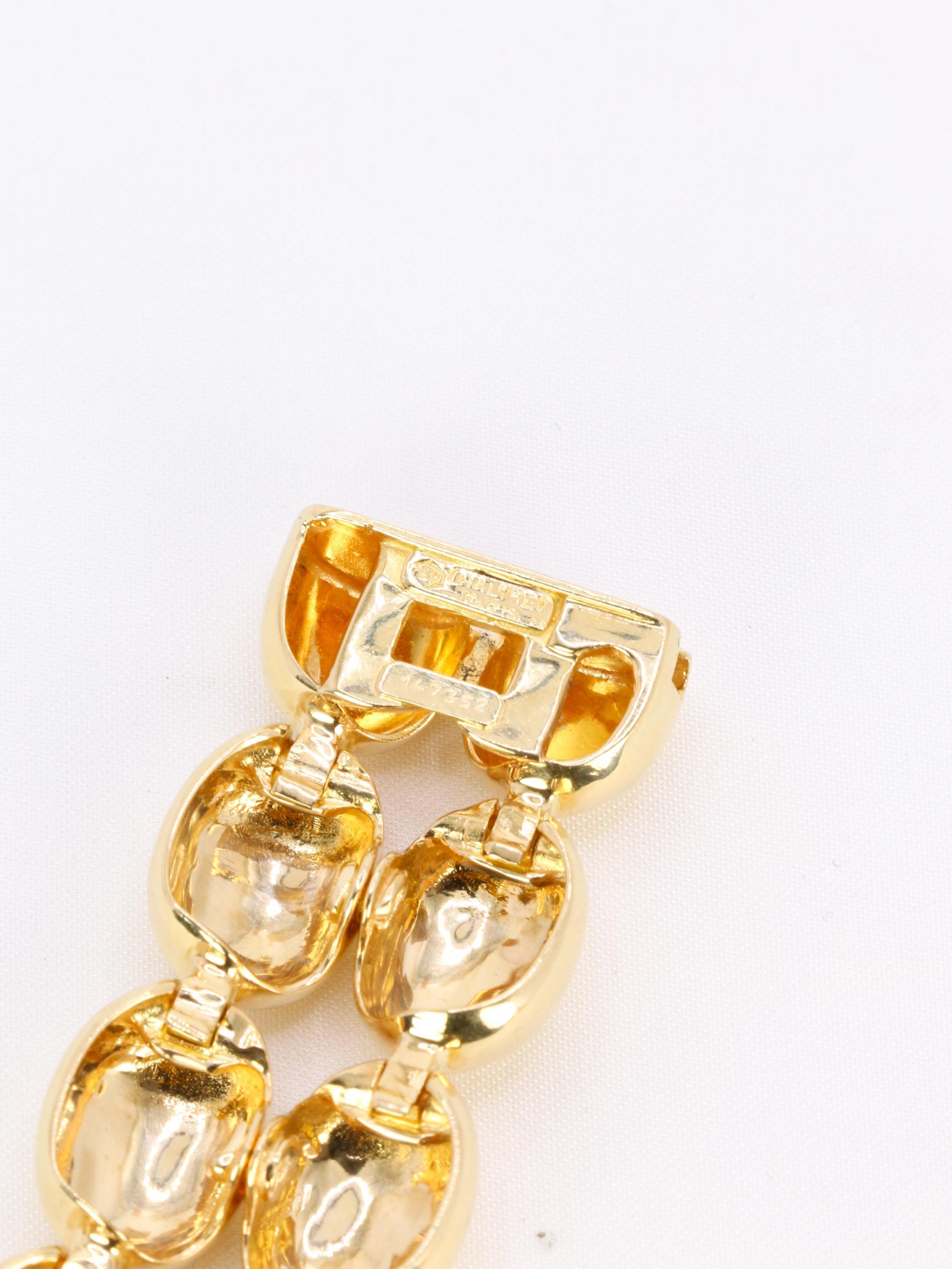 CHAUMET Bracelet Vintage Magellan double rangée en or jaune en vente 5