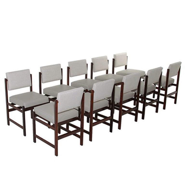 The Basic Pivot Back Dining Chair in Rosewood by Thomas Hayes Studio