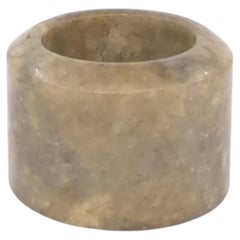 Fine Chinese Russet Nephrite Jade Archer's Thumb Ring, Qing c.1800