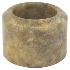Fine Chinese Russet Nephrite Jade Archer's Thumb Ring, Qing c.1800