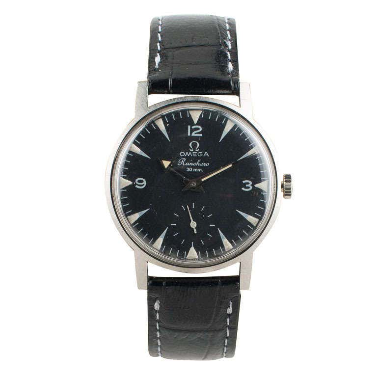 Omega Stainless Steel Ranchero Wristwatch circa 1957 at 1stDibs