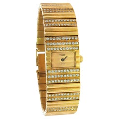 Van Cleef & Arpels Diamond Polo Watch 18K Yellow Gold Quartz