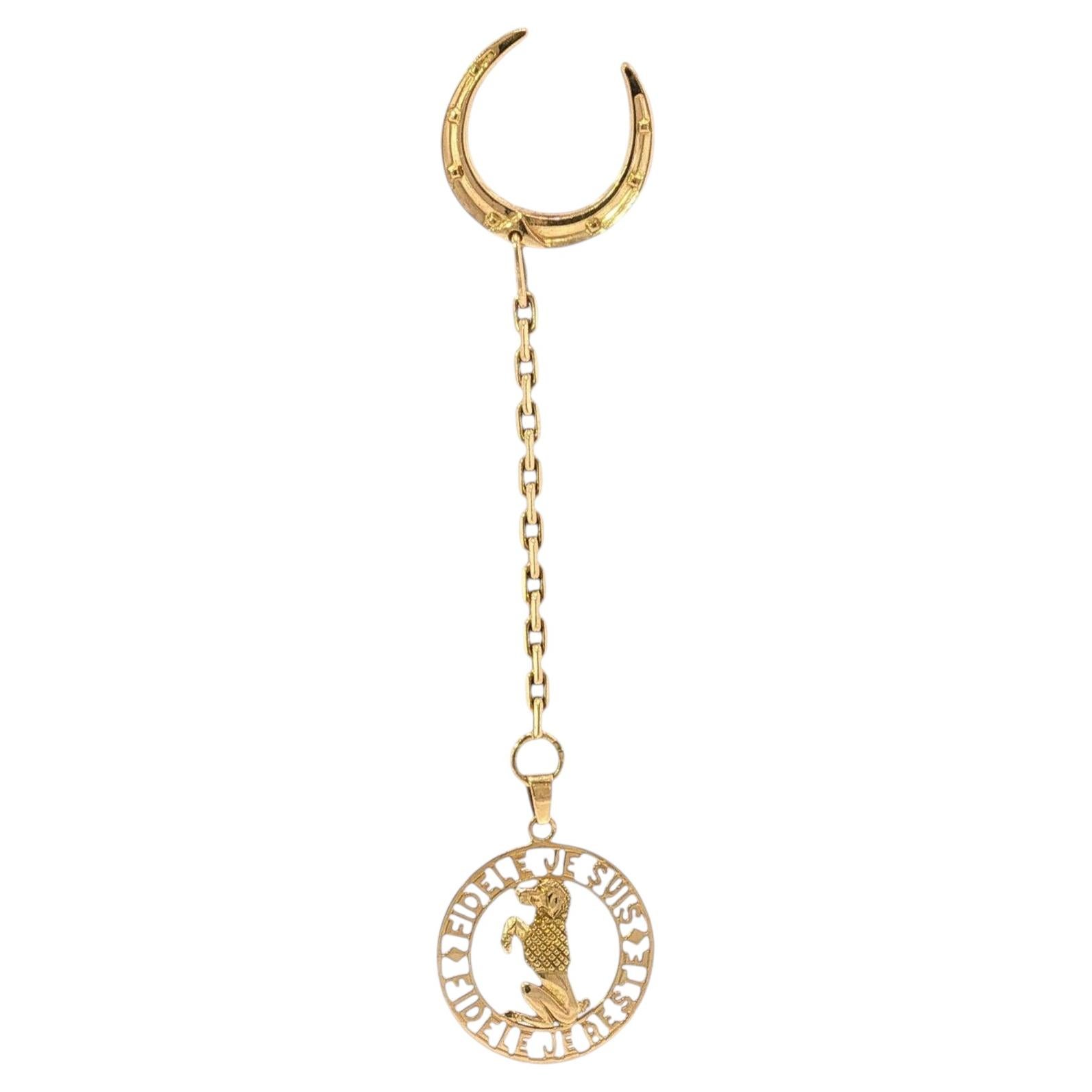 Cartier Paris Hunde-Anhänger „Je Suis Fidèle“ aus 18 Karat Gelbgold im Angebot