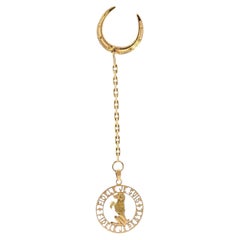 Cartier Paris Dog Charm Pendant 'Je Suis Fidèle' 18K Yellow Gold