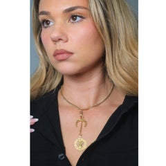 Cartier Paris Dog Charm Pendant 'Je Suis Fidèle' 18K Yellow Gold