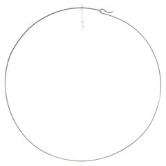 Tiffany & Co Wire Necklace in Platinum and Iridium 15"