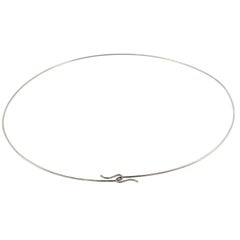 Tiffany & Co Wire Necklace in Platinum and Iridium 15"