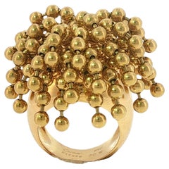 Anello Cartier Nouvelle Vague Perruque Draperie in oro giallo 18 carati