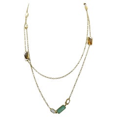 Ippolita Rock Candy Layered Necklace Or jaune 18K Longueur 40" Multi-Stones