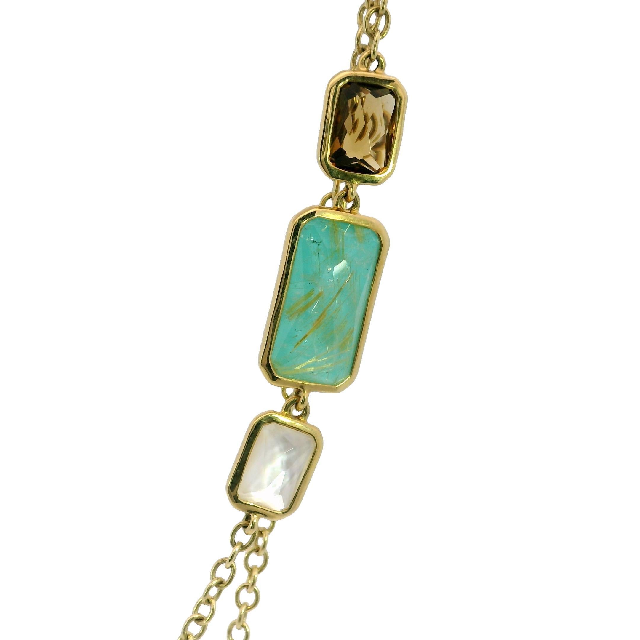 Ippolita Rock Candy Layered Necklace Or jaune 18K Longueur 40
