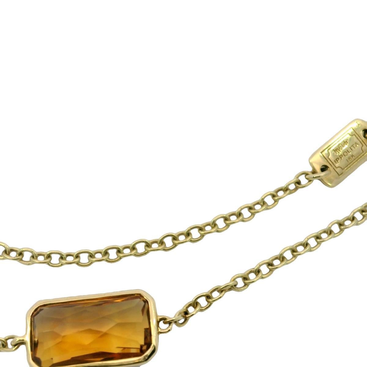 Ippolita Rock Candy Layered Necklace Or jaune 18K Longueur 40