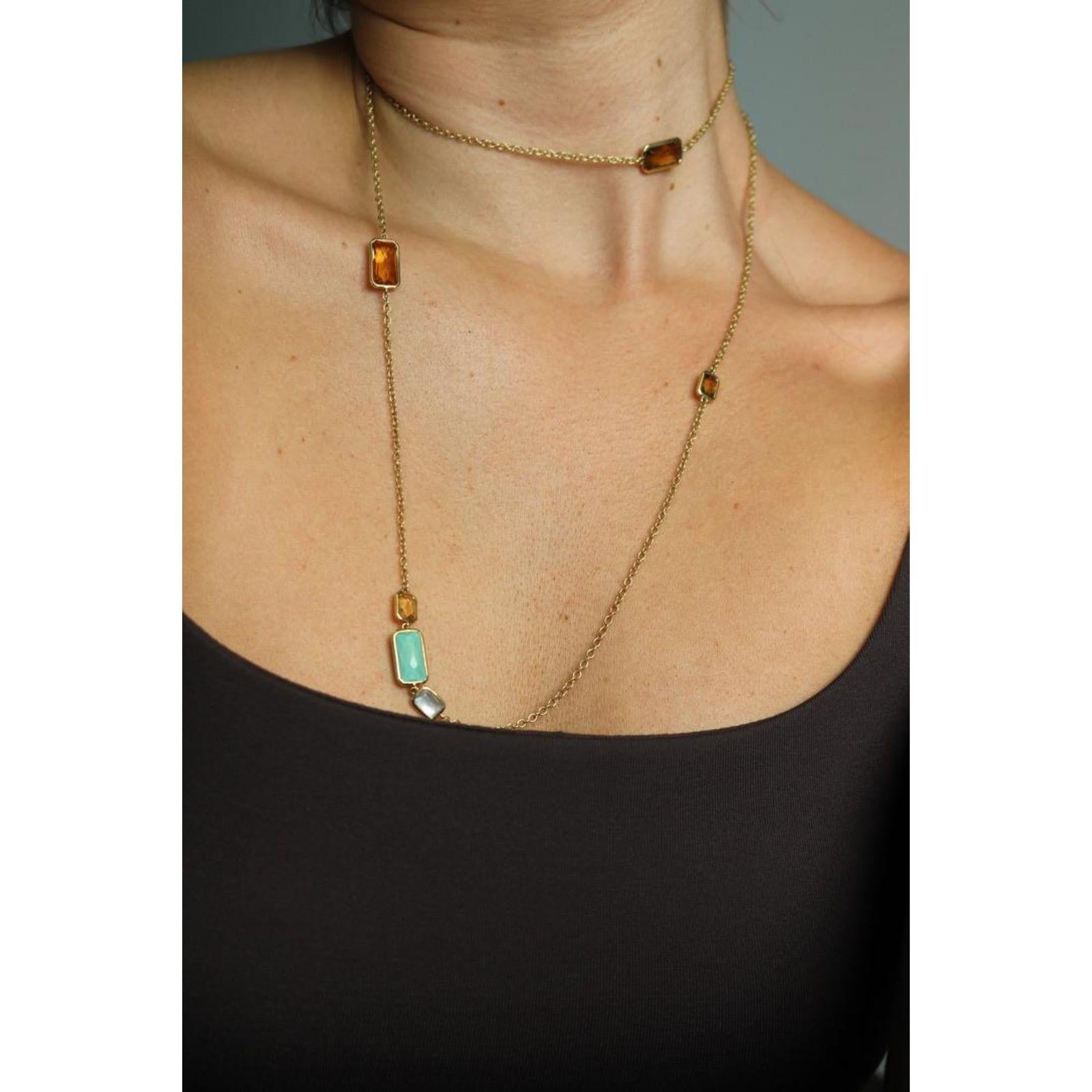 Ippolita Rock Candy Layered Necklace Or jaune 18K Longueur 40