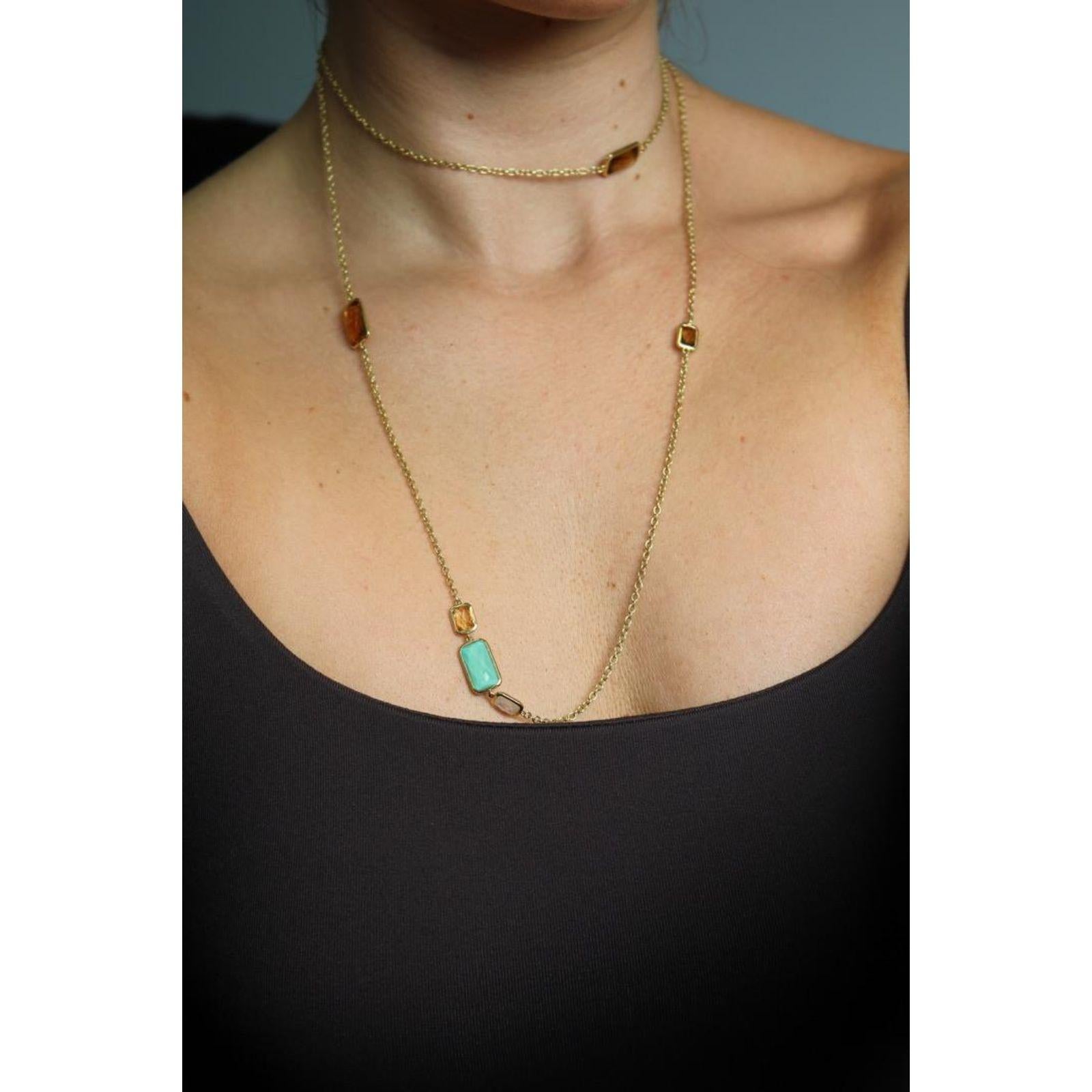 Ippolita Rock Candy Layered Necklace Or jaune 18K Longueur 40