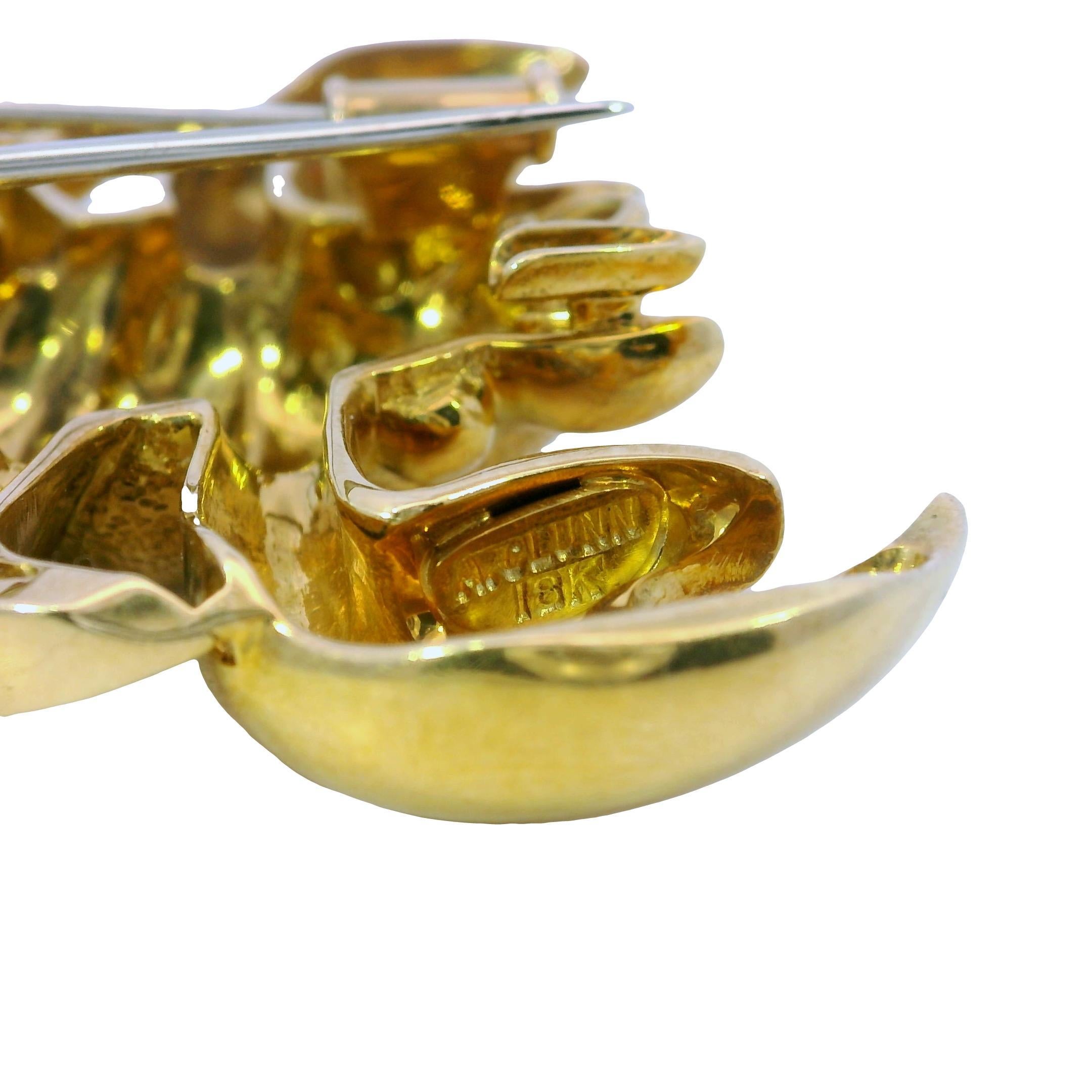 Andrew Clunn Broche pendentif Zodiac Scorpion en or jaune 18K en vente 1
