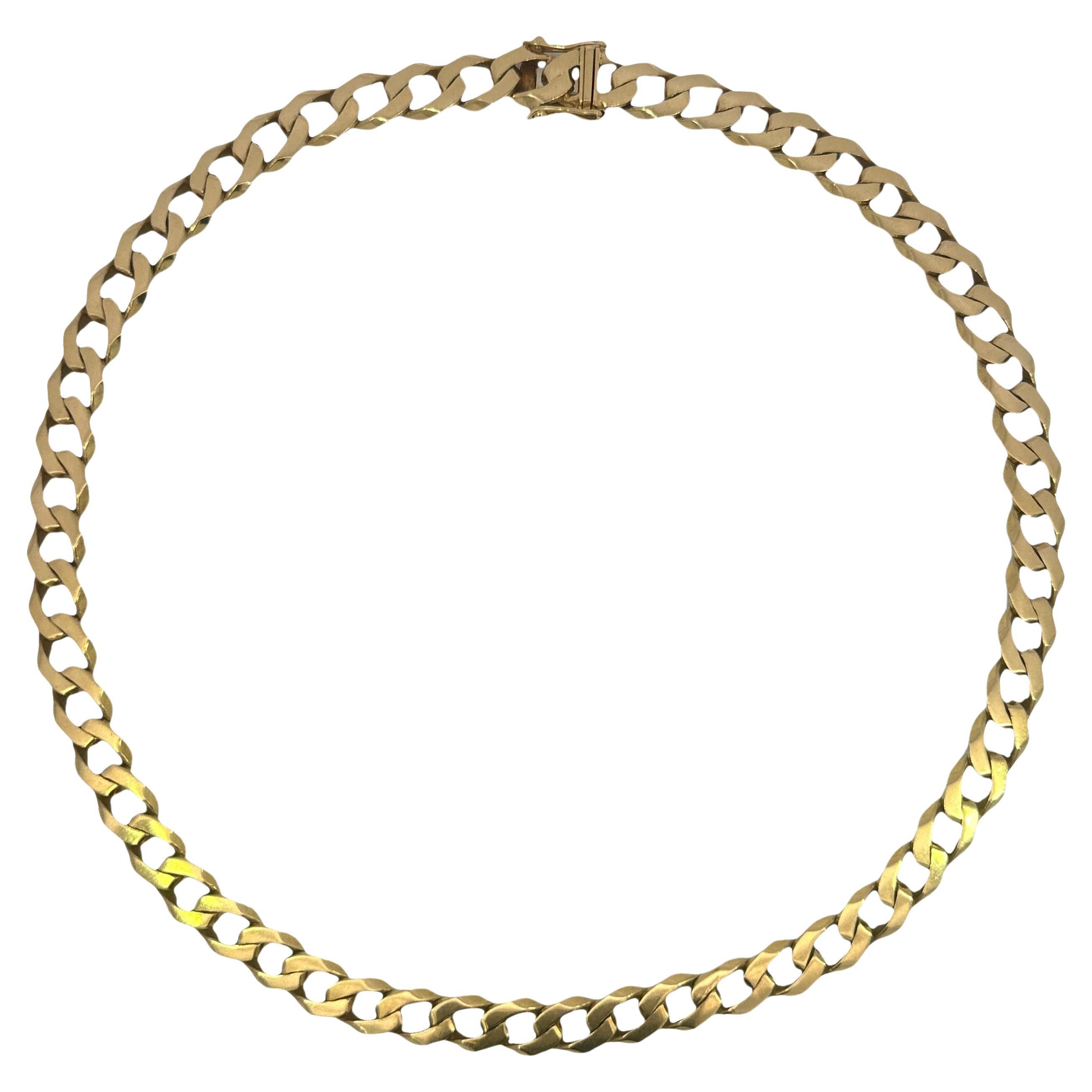 Tiffany & Co. Collana Curb Link Twisted Germania Ovest in oro giallo 18 carati RARA in vendita