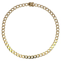 Tiffany & Co. Curb Link Twisted Necklace West Germany Made 18K Yellow Gold RARE