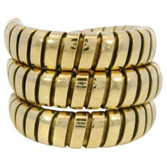 Bulgari Anello Serpente Tubogas in oro giallo 18 carati Misura 5-6