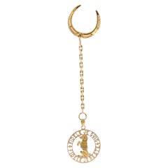 Cartier Paris Dog Charm Pendant 'Je Suis Fidèle' 18K Yellow Gold