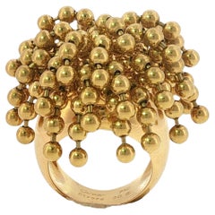 Anello Cartier Nouvelle Vague Perruque Draperie in oro giallo 18 carati