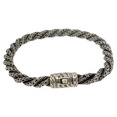 John Hardy Twisted Link Bracelet Sterling Silver