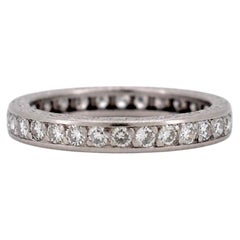 Antique Art Deco Platinum Full Eternity Band — 1.50ct Diamonds Circa 1920