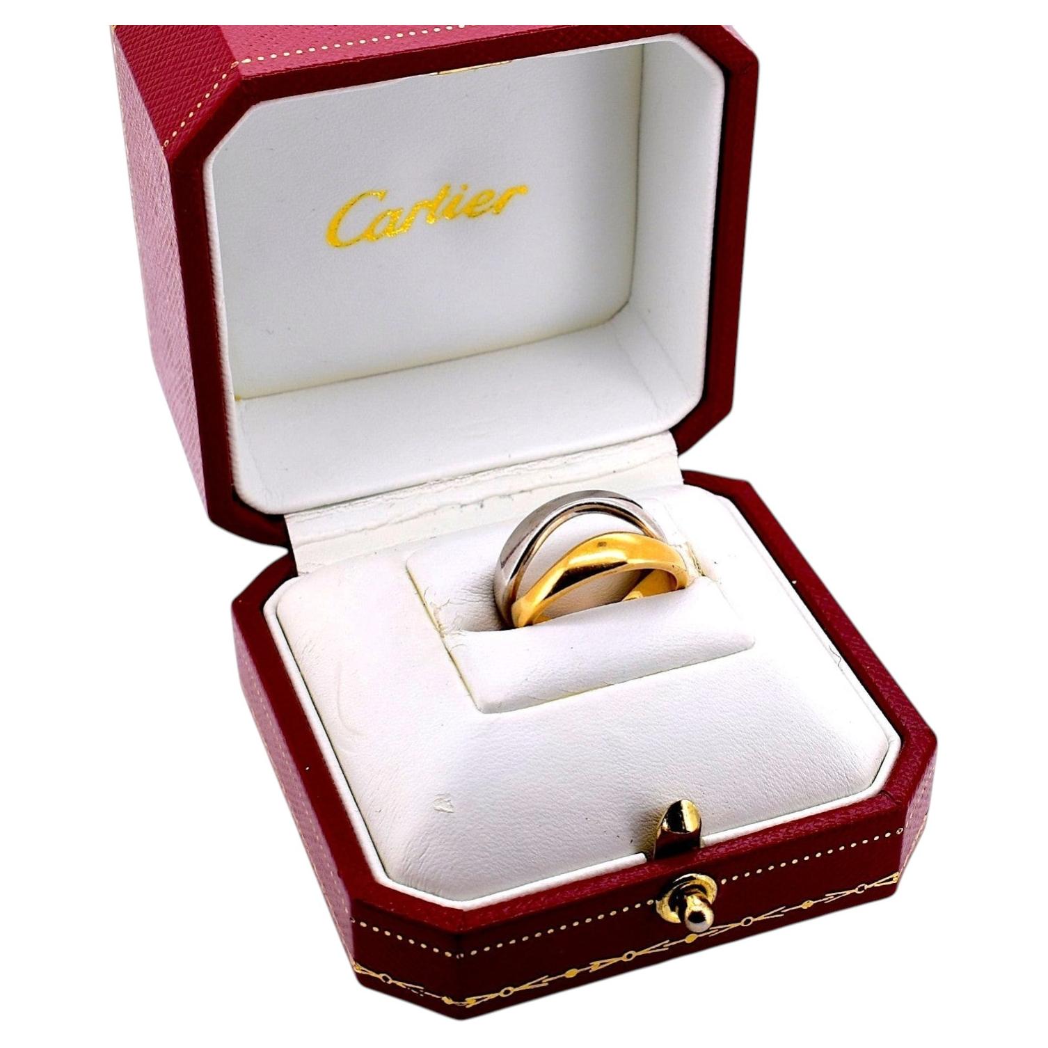 Anello intrecciato Cartier Nouvelle Vague in oro 18k — Firmato in vendita